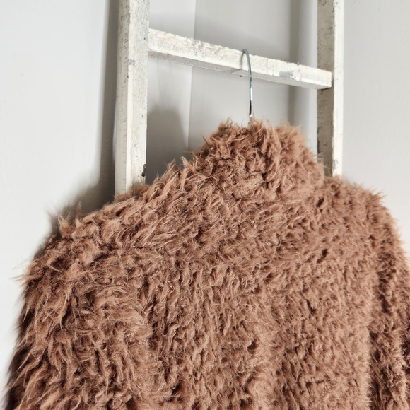 Tularosa Coat womens size medium faux fur open front teddy coat - Picture 7 of 8